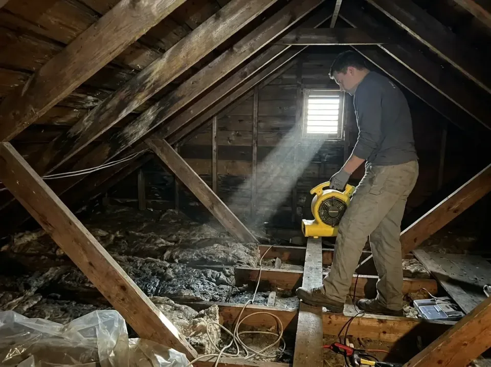 attic-water-damage-drying-proc-007 — frequently asked questions, Emergency Water Extraction & 24/7 Flood Response in Manches…